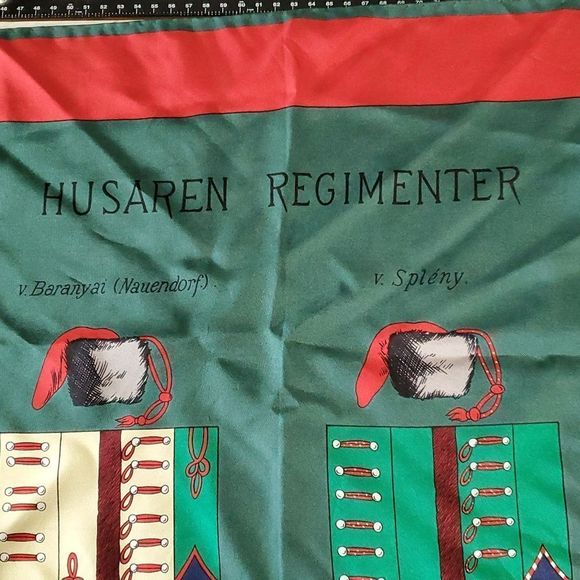 Husaren Regimenter Hussars Uniforms & Hats Silk Scarf Beautiful & Colorful! - Picture 2 of 9